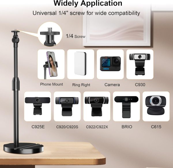 LenTok Webcam Stand Black-1