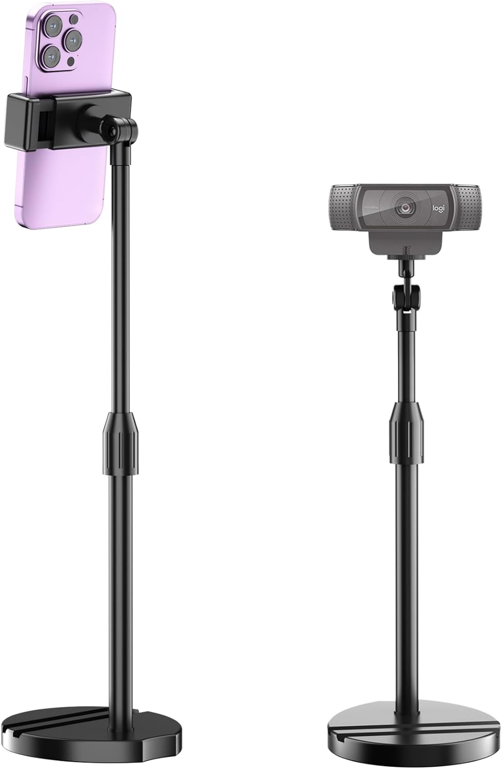 'LenTok webcam stand on a computer monitor'
