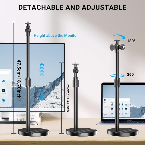 LenTok Webcam Stand Black-2
