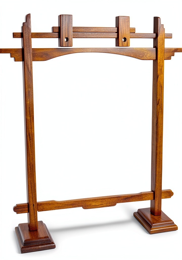 Rosewood Gong Stand Pedestal by DOBANI