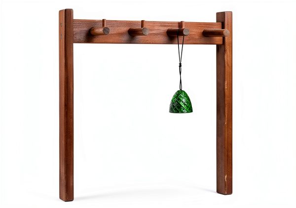 Wooden Chime Stand Harmony Large Brown Design-4