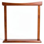 DOBANI Curved Sheesham Gong Stand 18in GSBR18-0