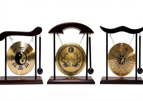 ZenTone Feng Shui Brass Gong Desktop Design-5