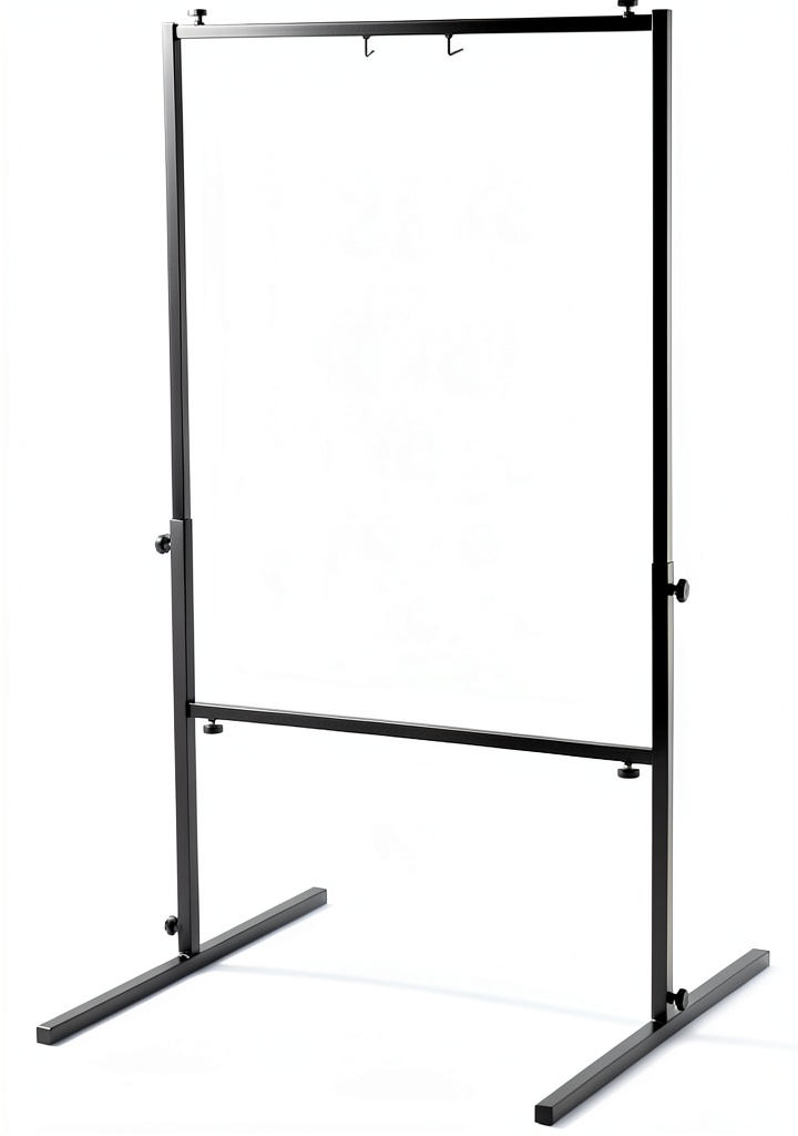 Gong stand set up in a rehearsal studio