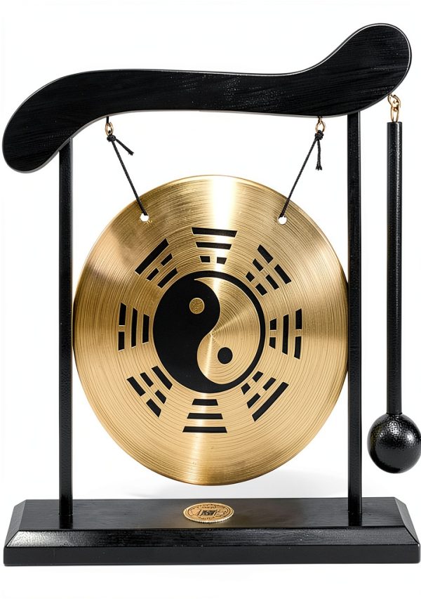 ZenTone Feng Shui Brass Gong Desktop Design-0